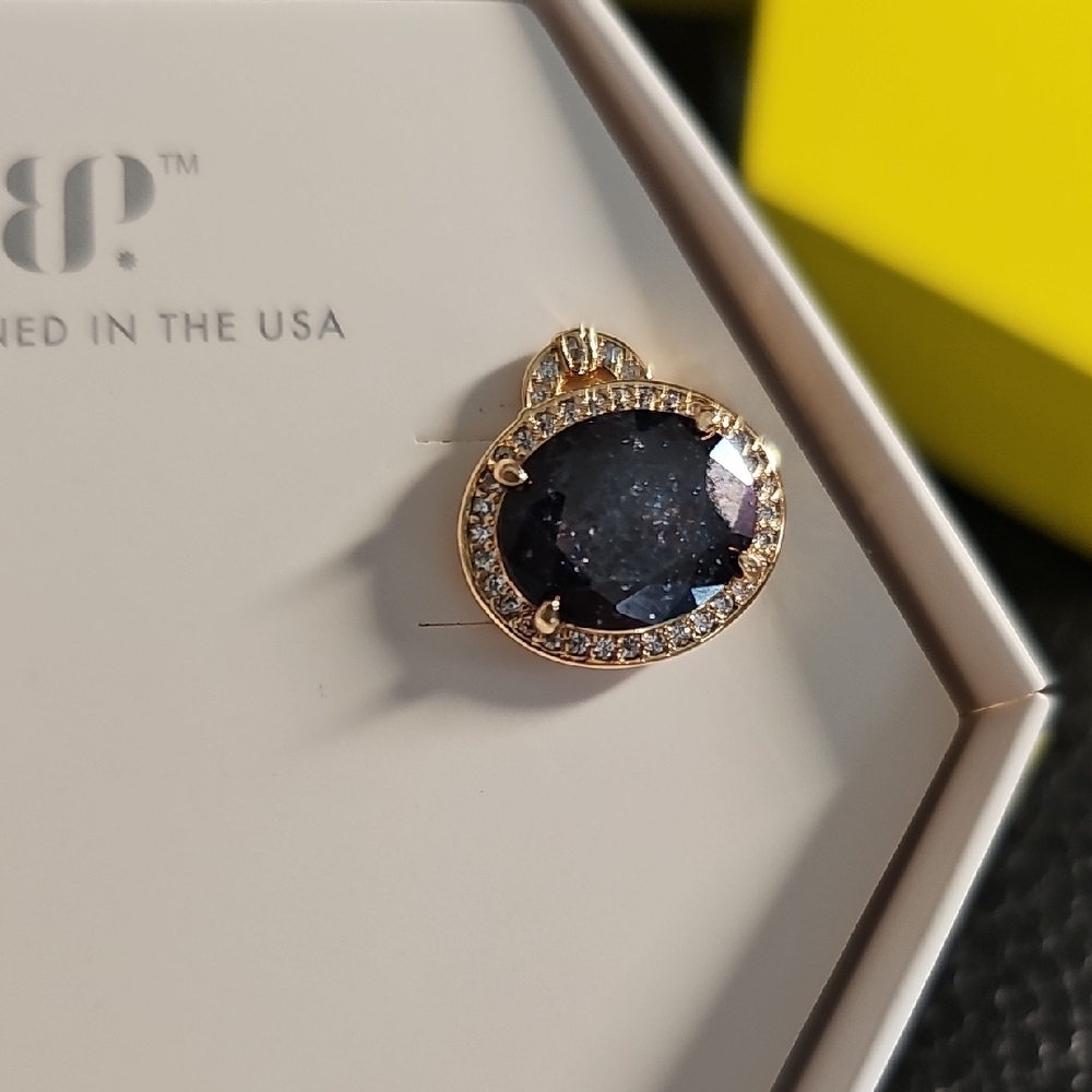 Stunning Gold and Black Earrings by BP Wild orbiting Hearts - Picture 3 of 4